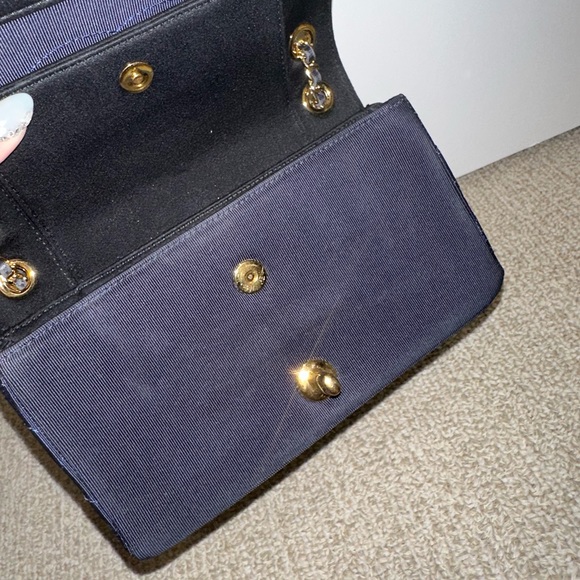 Chanel Mademoiselle Classic Quilted Satin Grosgrain Small Crossbody Flap Bag - Picture 14 of 16